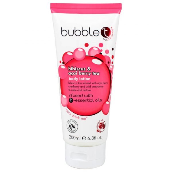 Bubble T Hibiscus And Acai Berry Tea Body Lotion 200 Ml
