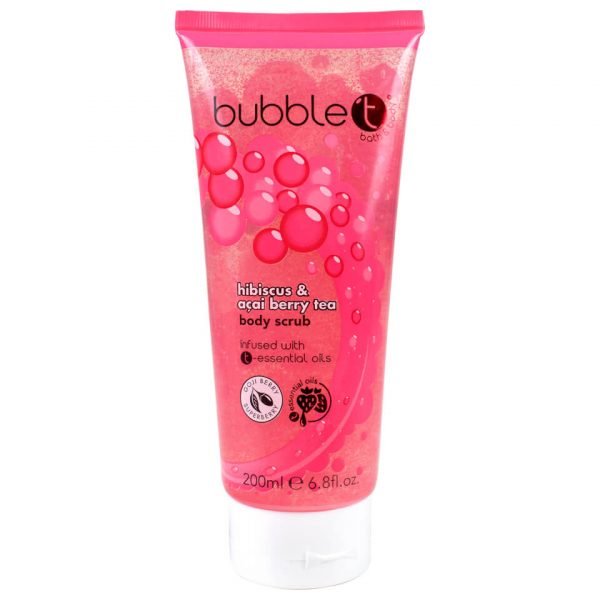 Bubble T Hibiscus And Acai Berry Tea Body Scrub 200 Ml