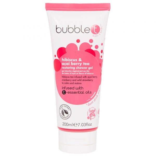 Bubble T Shower Gel Hibiscus & Acai Berry Tea 200 Ml
