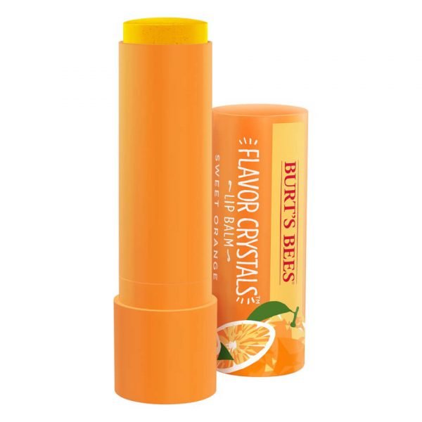 Burt's Bees Flavour Crystals 100% Natural Moisturising Lip Balm Sweet Orange 4.53 G