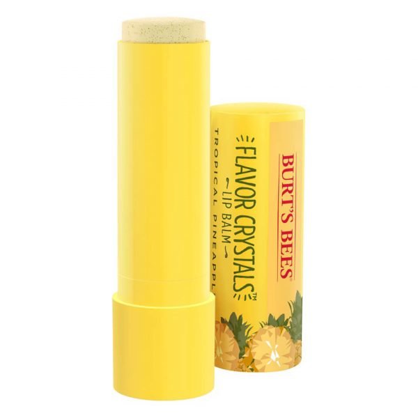 Burt's Bees Flavour Crystals 100% Natural Moisturising Lip Balm Tropical Pineapple 4.53 G