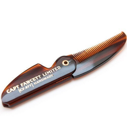 Captain Fawcett Folding Pocket Moustache Comb