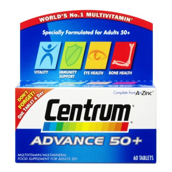 Centrum Advance 50 Plus Multivitamin Tablets 60 Tablets