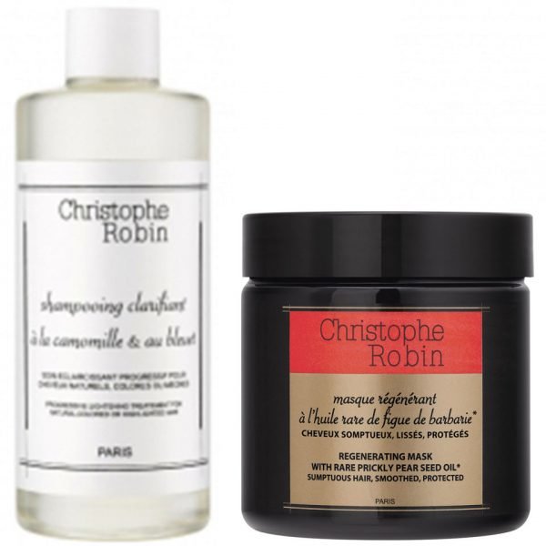 Christophe Robin Regenerating Mask And Clarifying Shampoo Duo