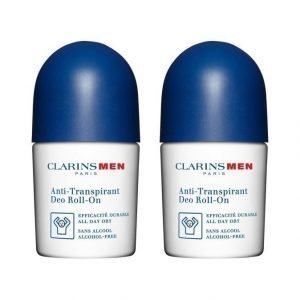 Clarins Men Deo Roll On Deodorantti 2 X 50 ml