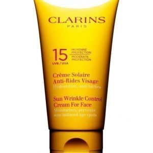 Clarins Sun Wrinkle Control Cream For Face Moderate Protection Uva/Uvb 15 Aurinkosuojavoide 75 ml