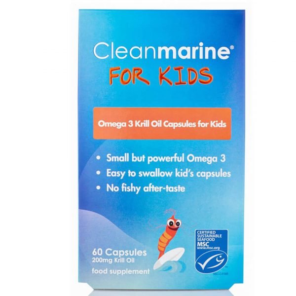 Cleanmarine Krill Oil For Kids 60 Gel Capsules 200mg