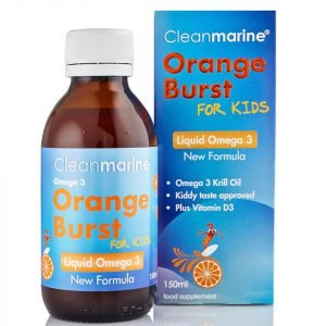 Cleanmarine Krill Oil For Kids Orange Burst Liquid Omega 3 150 Ml