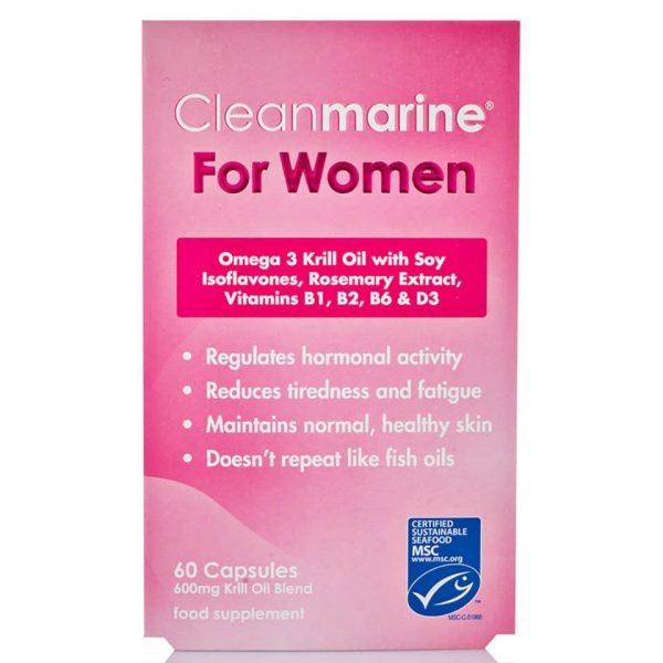 Cleanmarine Krill Oil For Women 60 Gel Capsules 600mg