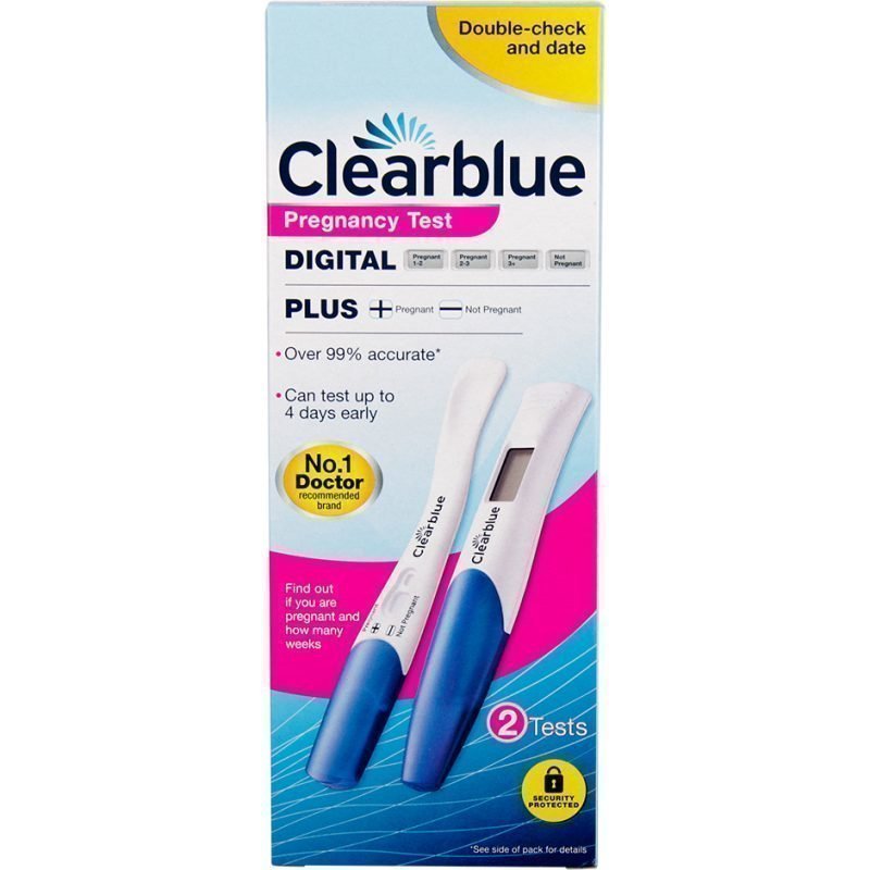 Clearblue Digital Pregnancy Test Double Check And Date 2 Tests