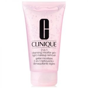 Clinique 2-In-1 Cleansing Micellar Gel + Light Makeup Remover 150 Ml