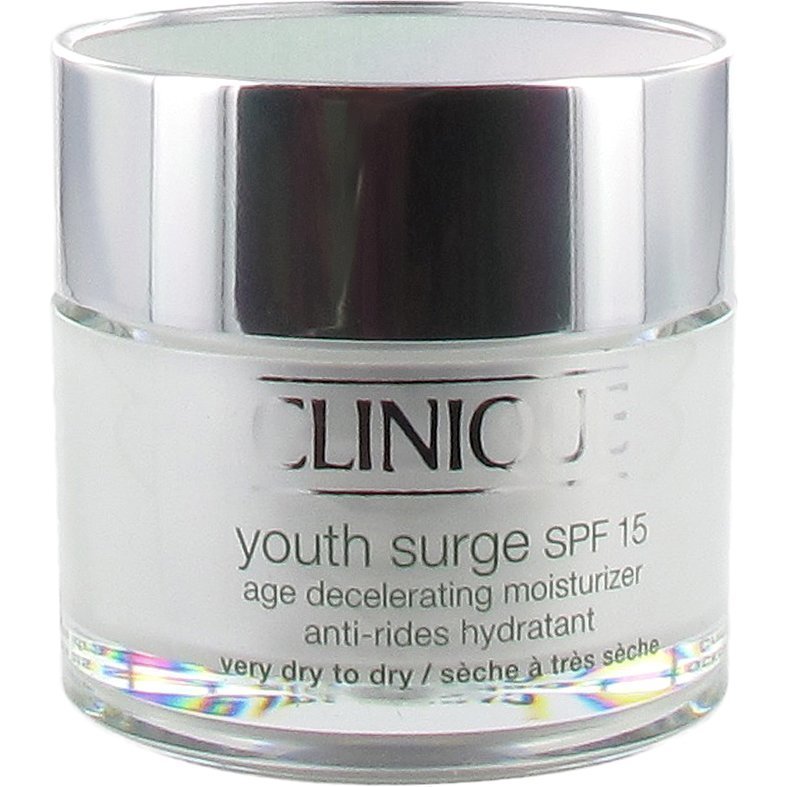 Clinique Youth Surge SPF 15 Age Decelerating Moisturizer 50ml (Very Dry to Dry)