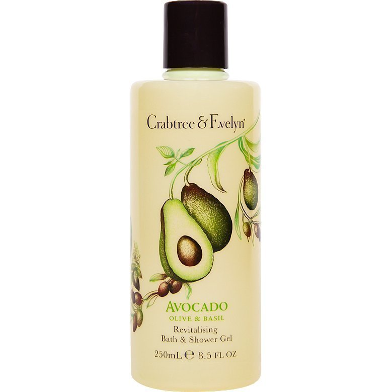 Crabtree & Evelyn Avocado Olive & Basil Bath & Shower Gel 250ml