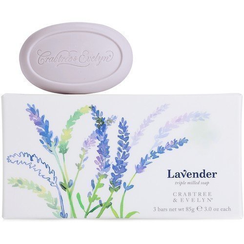 Crabtree & Evelyn Lavender Triple Milled Soap 3 x 85 g