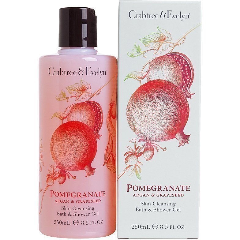 Crabtree & Evelyn Pomegranate Argan & Grapeseed Bath & Shower Gel 250ml