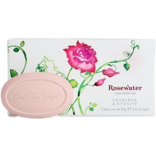 Crabtree & Evelyn Rosewater Triple Milled Soap 3 x 85 g