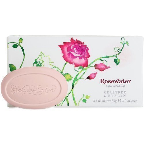 Crabtree & Evelyn Rosewater Triple Milled Soap 3 x 85 g
