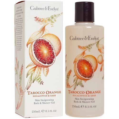 Crabtree & Evelyn Tarocco Orange Eucalyptus & Sage Skin Invigorating Bath & Shower Gel