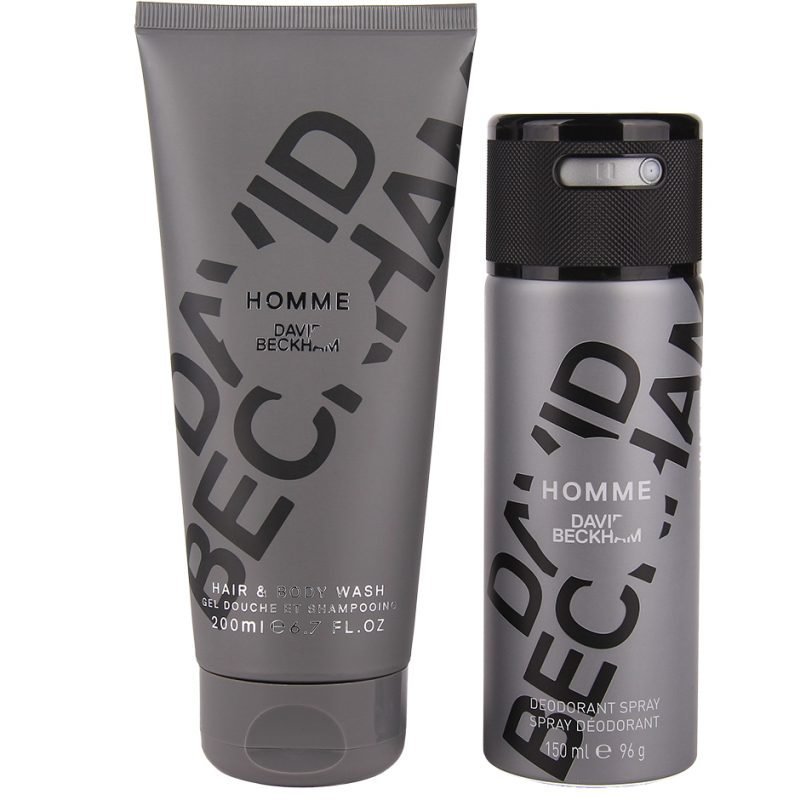 David Beckham Homme Duo Body Wash 200ml Deospray 150ml