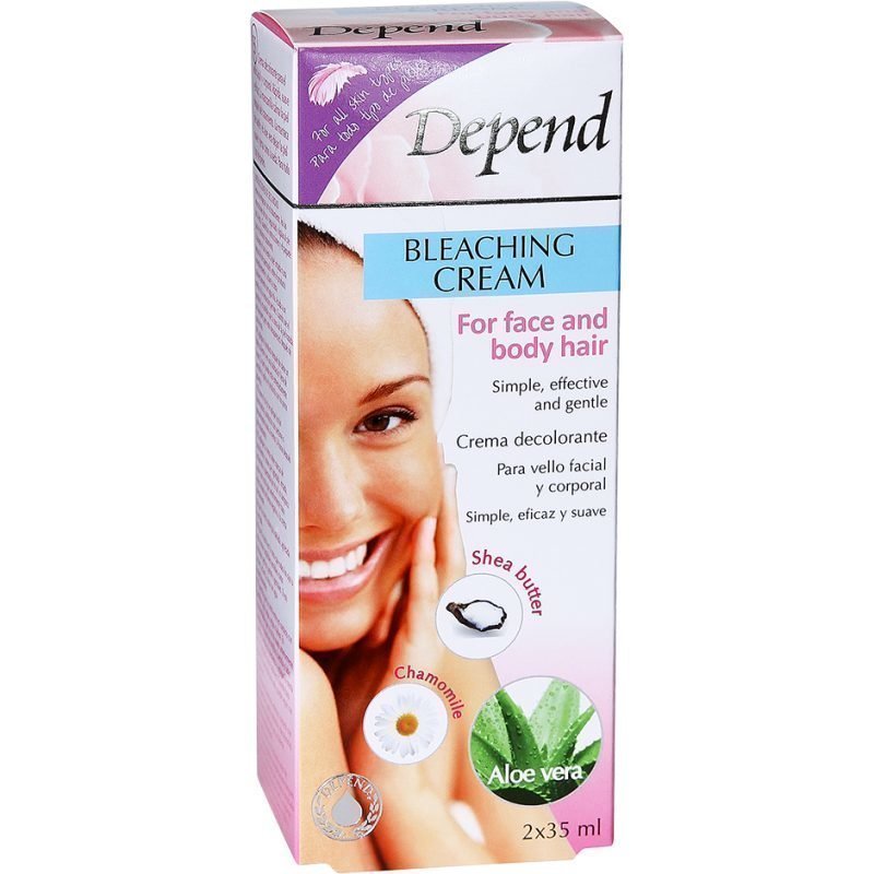 Depend Bleaching Cream For Face And Body Hair 2x35ml