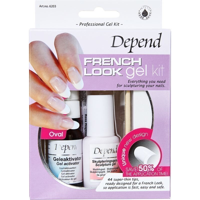 Depend French Look Gel Kit Oval 44 Tips