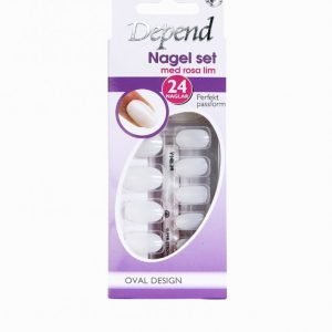 Depend Nail Kit Oval Design Tekokynnet Violetti