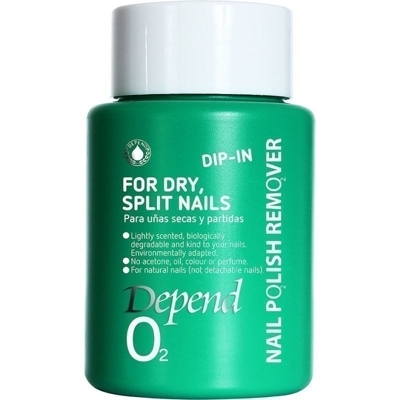 Depend O2 Nail Polish Remover Dip In For Dry Split Nails 75ml