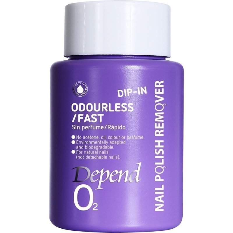 Depend O2 Nail Polish Remover Dip In Odourless/Fast 75ml