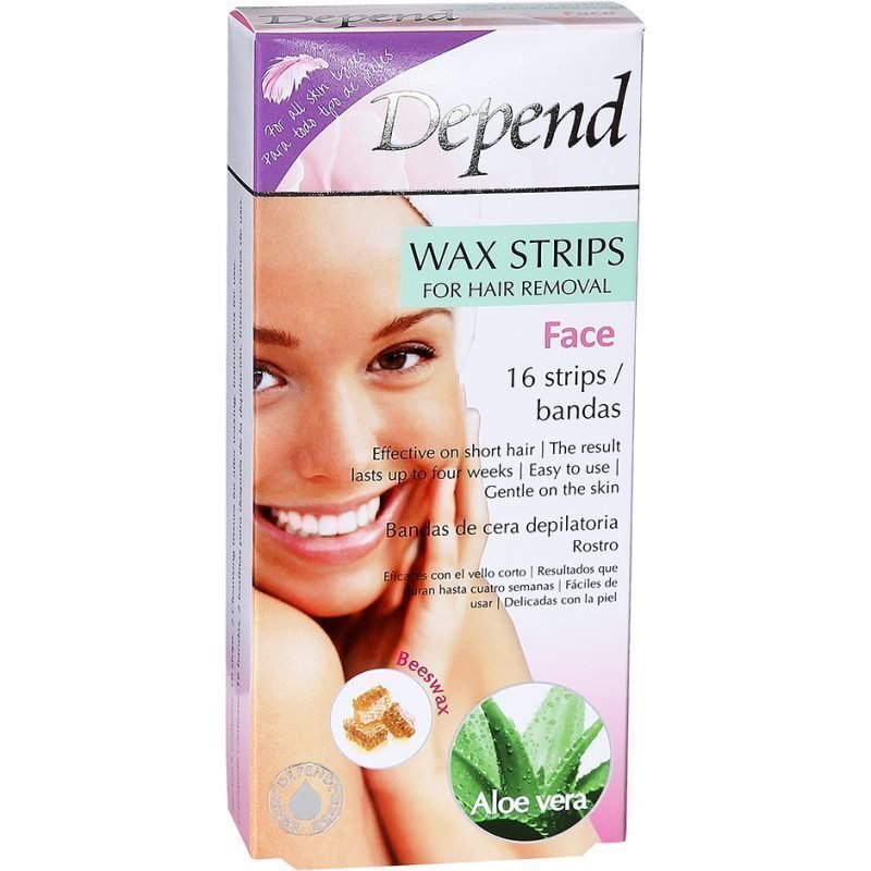 Depend Wax Strips Face 16 Strips