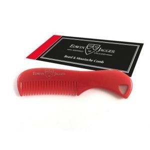 Edwin Jagger Beard & Moustache Comb Red