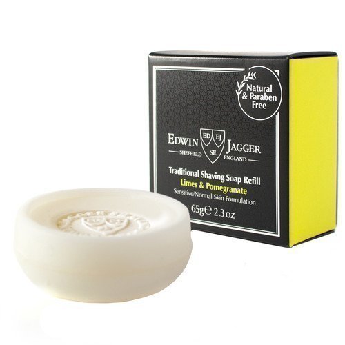 Edwin Jagger Natural Traditional Shave Soap Refill Limes & Pomegranate