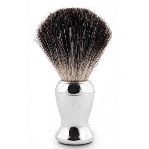 Edwin Jagger Shaving Brush Pure Badger Nickel Plated