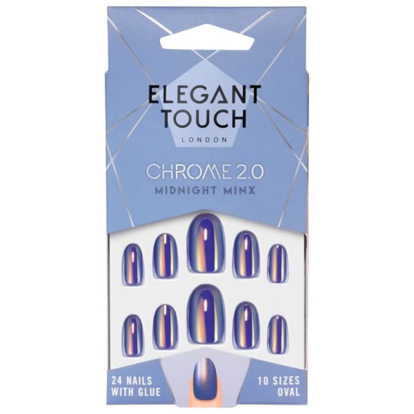 Elegant Touch Chrome 2.0 Nails Midnight Minx