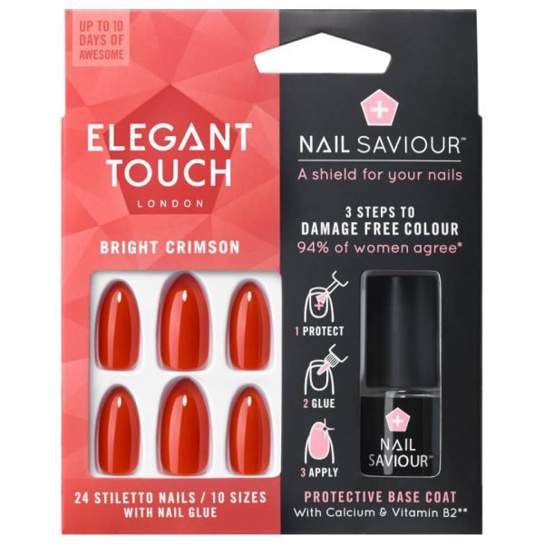 Elegant Touch Nail Saviour Bright Crimson