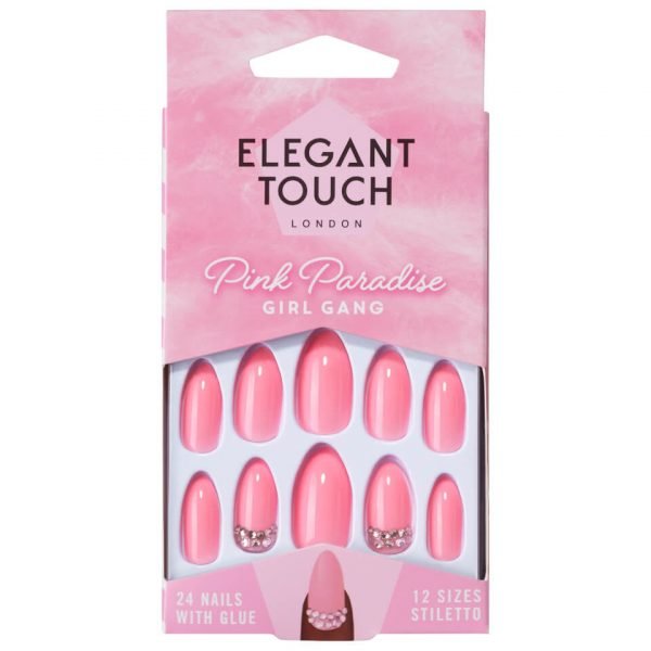 Elegant Touch Pink Paradise Nails Girl Gang