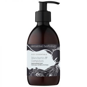 Elemental Herbology Mandarin And Geranium Hand And Body Cream 300 Ml