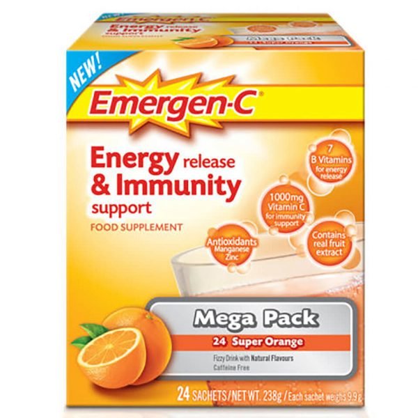 Emergen-C Orange Pack Mega Pack 24 Servings