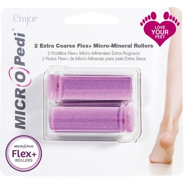 Emjoi Micro Pedi Extra Coarse Flex+ Rollers – Pink