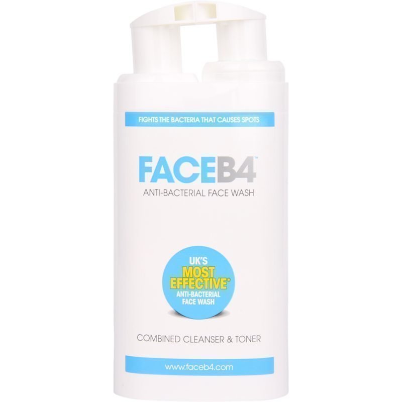 FaceB4 Anti-Bacterial Face Wash Combined Cleanser & Toner 100ml