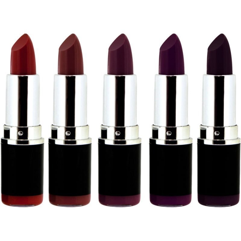 Freedom Makeup London Pro Lipstick Kit Vamp Collection 5 Lipsticks Pure Vamp Vamp Noir Dusk Till Dawn Dark Paradise Intense Noir