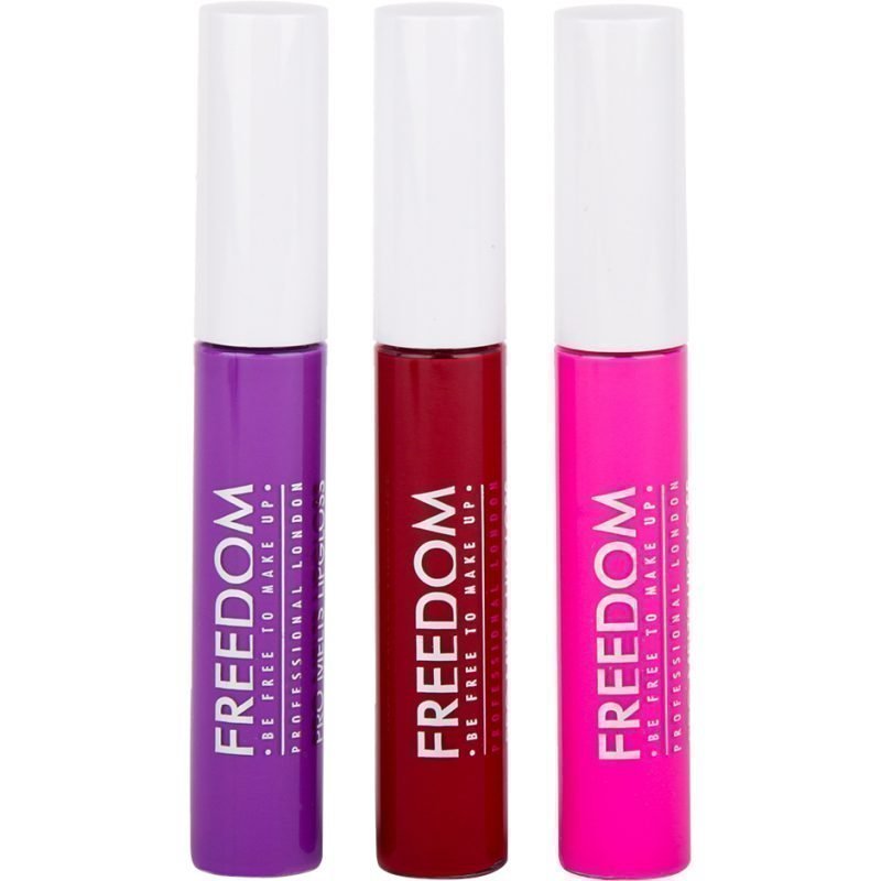 Freedom Makeup London Pro Melts Lipgloss Impacts Collection 3Pcs