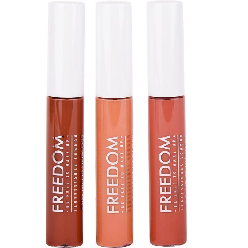 Freedom Makeup London Pro Melts Lipgloss Naked Collection 3Pcs