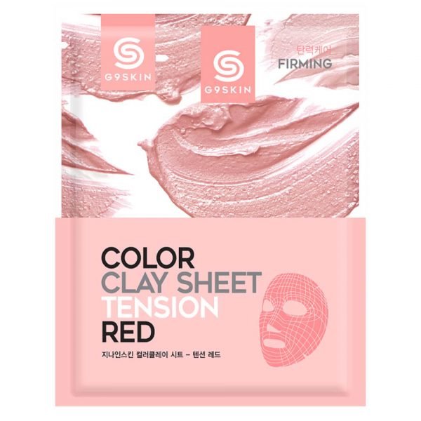 G9skin Color Clay Sheet Tension Red 20 G