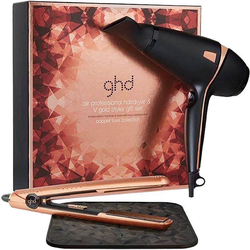 GHD Copper Luxe Collection Air Hair Dryer V Gold Styler