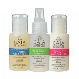Gaia Mini Skincare Trio Kasvojenhoitosetti