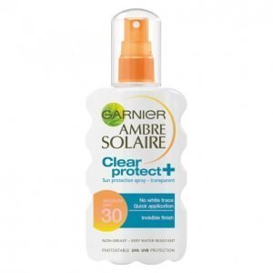 Garnier Ambre Solaire Clear & Protect+ Spf 30 Aurinkospray 200 Ml