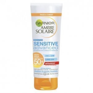 Garnier Ambre Solaire Sensitive Advanced Aurinkoemulsio Spf 50+ 50 Ml