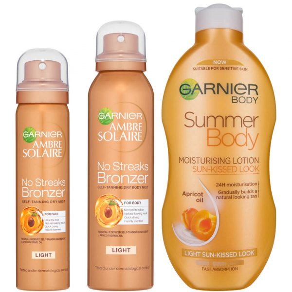 Garnier Ambre Solaire Summer Body And No Streaks Bronzer Self Tan Kit