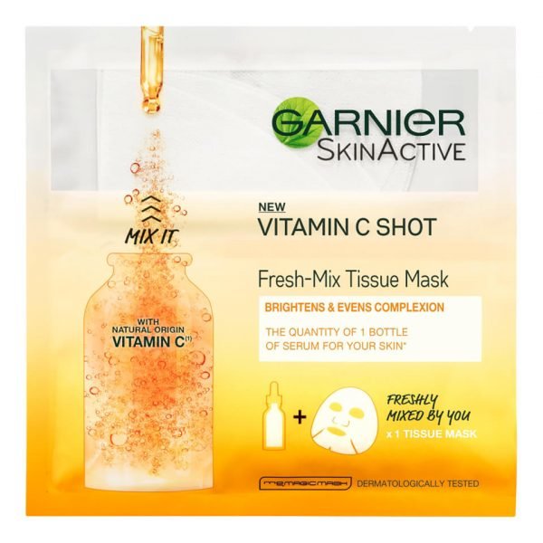 Garnier Fresh-Mix Face Sheet Mask Shot With Vitamin C