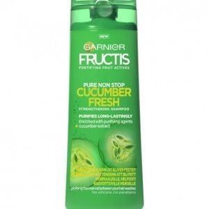 Garnier Fructis Pure Non Stop Cucumber Fresh Shampoo Normaaleille Rasvoittuville Hiuksille 250 Ml